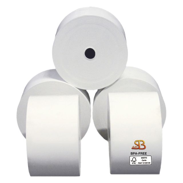 Rotolo per distributore self service - 59,5 mm x 85 m - 70 gr - diametro estern…