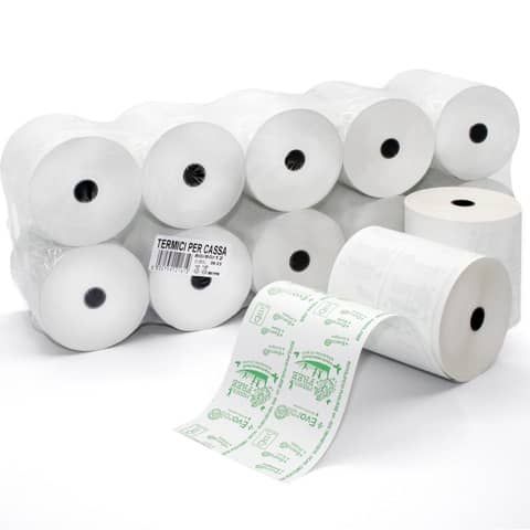 Rotolo registratore di cassa - omologato - 79 mm x 80 m - 55 gr - diametro este…