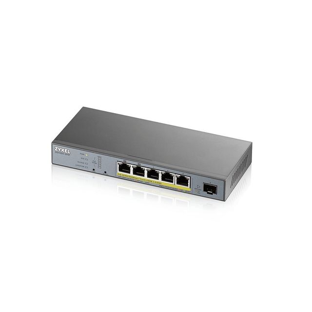 SWITCH GS1350-6HP GIGABIT 6P POE + 1 SFP