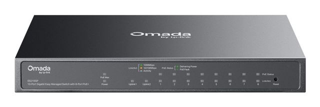 SWITCH OMADA 8-PORTGB POE MANAGED 8XGB RJ45P DESKTOP STEEL INTEG SDN