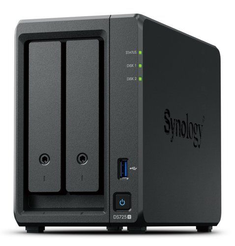 SYNOLOGY DISKSTATION DS725+ TOWER SERVER NAS E DI ARCHIVIAZIONE 2 BAY SATA/SSD …