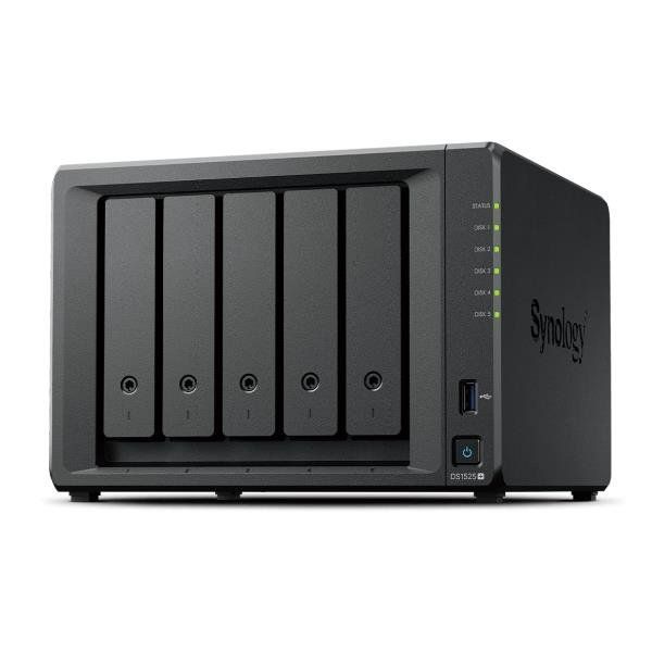 SYNOLOGY DS1525+ DISKSTATION NAS 5 BAY SATA III 2.5"/3.2" CPU AMD V1500B QUAD-C…