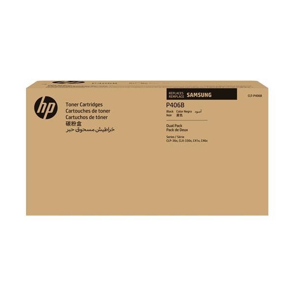 Samsung CLT-P406B - Confezione da 2 - nero - originale - cartuccia toner (SU374…