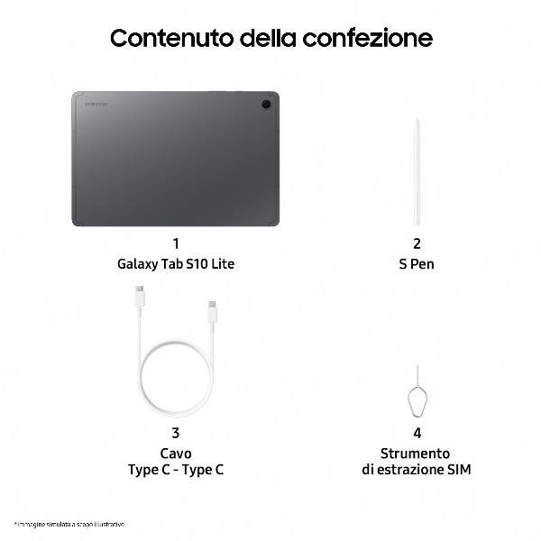 Samsung Galaxy Tab S10 Lite 5G (10.9?), 27,7 cm (10.9?), 2112 x 1320 Pixel, 128…