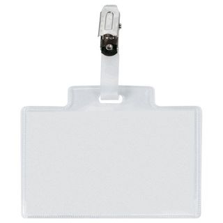 SEI PASS 3M - Badge per il nome - per 95 x 60 mm - clip - trasparente (pacchett…