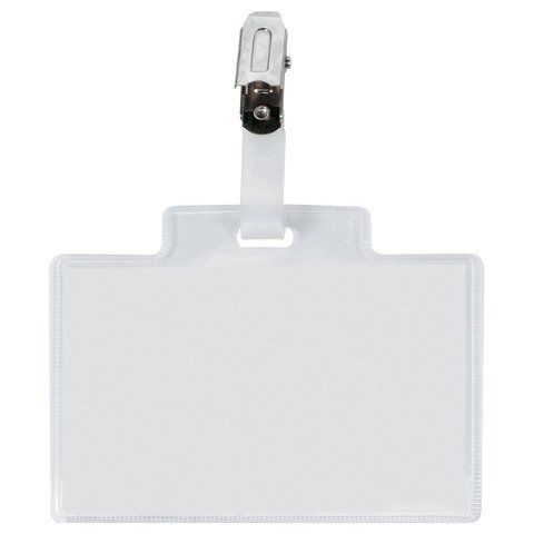 SEI PASS 3M - Badge per il nome - per 95 x 60 mm - clip - trasparente (pacchett…