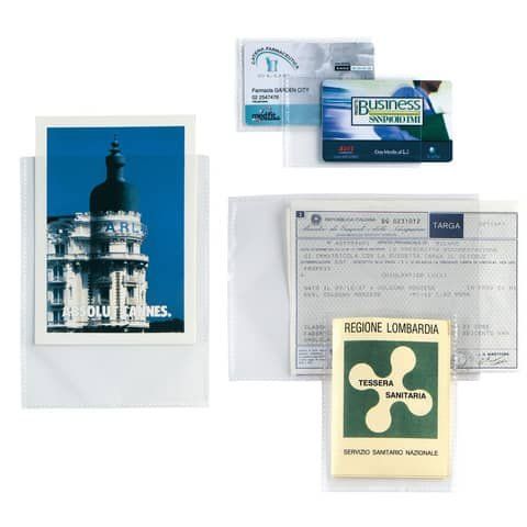 SEI SOFT - Tasca protettiva - per 80 x 120 mm - trasparente