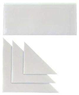 SEI Tasca TR 22 - Tasca autoadesiva - per 220 x 100 mm - vetro trasparente (pac…