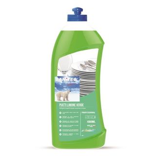 Sanitec - Detergente - liquido - flacone - 1 L - limone verde - professionale -…