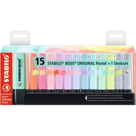STABILO BOSS ORIGINAL - Evidenziatore - colori assortiti - inchiostro base acqu…