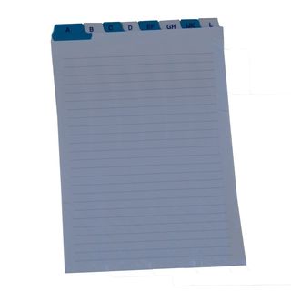 Schede - rubrica A/Z - 17 x 24 cm (verticale) - bianco - Edipro
