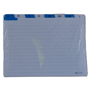 Schede - rubrica A/Z - 17x24 cm (orizzontale) - bianco - Edipro