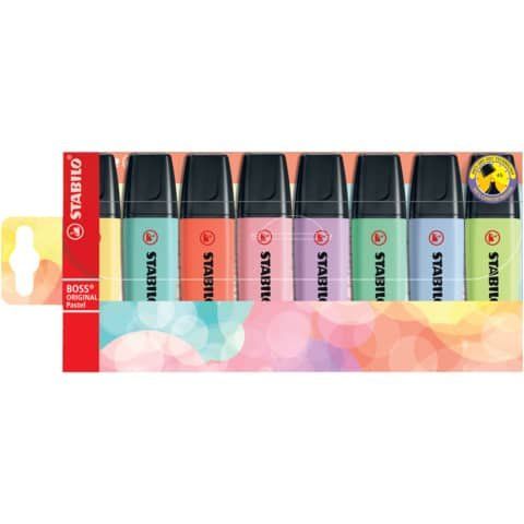 STABILO BOSS ORIGINAL - Evidenziatore - colori pastello assortiti - inchiostro …