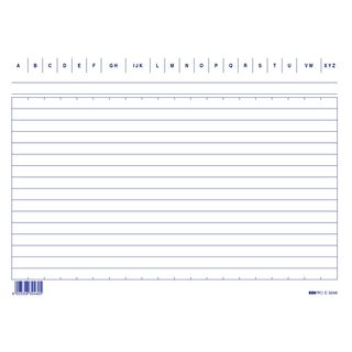 Schede in cartoncino rigate - 15 x 21 cm orizzontale - Edipro - conf. 100 pezzi