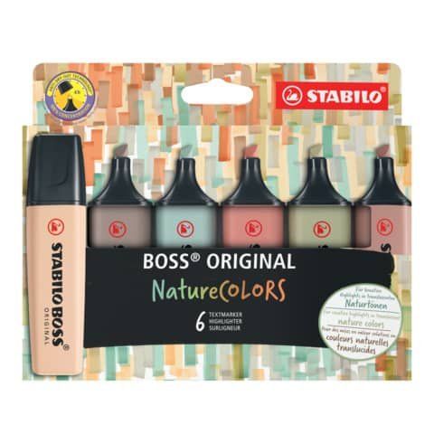 STABILO BOSS ORIGINAL NatureCOLORS 6pcs. wallet
