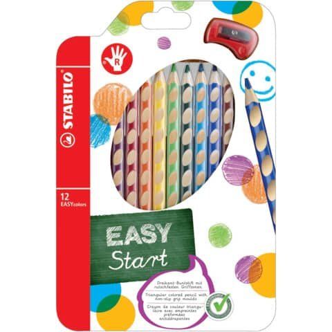 STABILO EASYcolors - Pastello colorato - colori assortiti - 4.2 mm (pacchetto d…