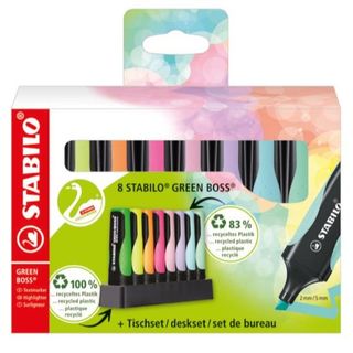 STABILO GREEN BOSS - Evidenziatore - colori assortiti - inchiostro base acqua -…