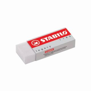 STABILO Legacy 1186 - Gomma - 2.2 x 1.1 x 6.2 cm - bianco - PVC (pacchetto di 2…