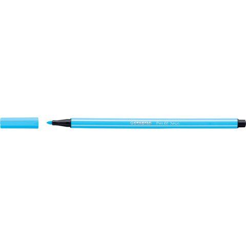 STABILO Pen 68 - Penna punta in fibra - blu fosforescente - inchiostro base acq…