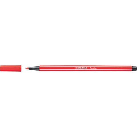 STABILO Pen 68 - Penna punta in fibra - carminio - inchiostro base acqua - 1 mm…