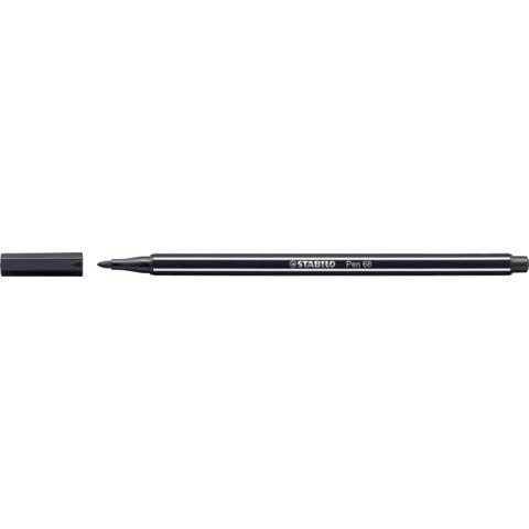 STABILO Pen 68 - Penna punta in fibra - nero - inchiostro base acqua - 1 mm - m…