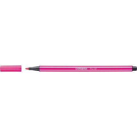 STABILO Pen 68 - Penna punta in fibra - rosa - inchiostro base acqua - 1 mm - m…