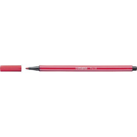 STABILO Pen 68 - Penna punta in fibra - rosso scuro - inchiostro base acqua - 1…