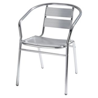 Sedia attesa in alluminio 54x59x74cm Verdelook