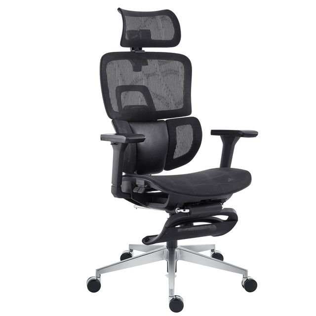 Seduta ergonomica c/bracc Groove Pro GV1PG in rete autoportante nero
