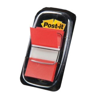 Segnapagina Post-it Index Medium - 680-1 - 25,4 x 43,2 mm - rosso - Post-it - c…