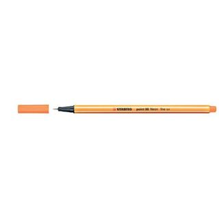 STABILO point 88 - Penna a punta sottile - arancione neon - 0.4 mm - fine