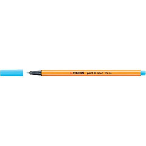 STABILO point 88 - Penna a punta sottile - blu neon - 0.4 mm - fine (pacchetto …