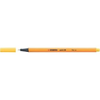 STABILO point 88 - Penna a punta sottile - giallo - 0.4 mm - fine