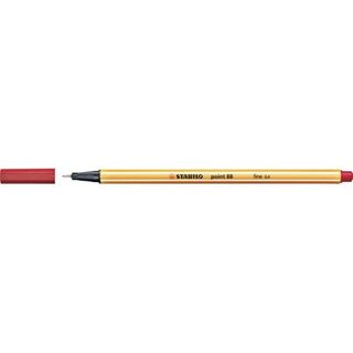 STABILO point 88 - Penna a punta sottile - rosso - 0.4 mm - fine