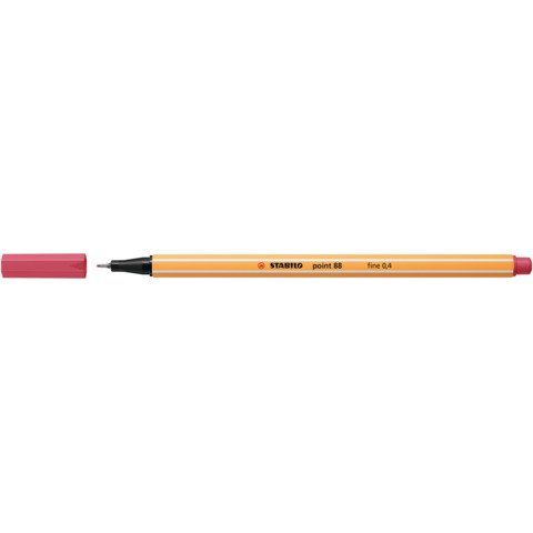 STABILO point 88 - Penna a punta sottile - strawberry red - 0.4 mm - fine