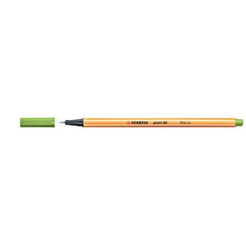 STABILO point 88 - Penna a punta sottile - verde mela - 0.4 mm - fine