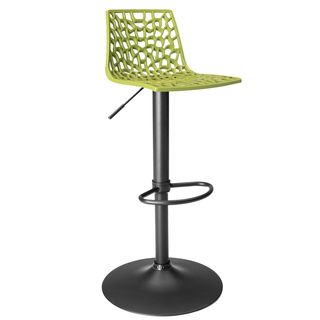 Sgabello Spider Gas - Nero opaco/verde anice - Grandsoleil