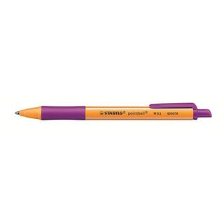 STABILO pointball - Penna a sfera - lilla - 0.5 mm - medio - retrattile