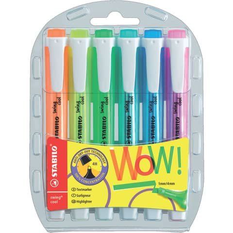 STABILO swing cool - Evidenziatore - colori fluorescenti assortiti - inchiostro…