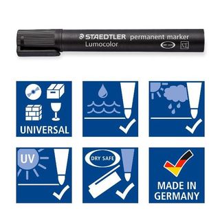 STAEDTLER Lumocolor - Marcatore - permanente - arancione - 2-5 mm