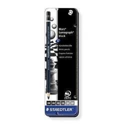 STAEDTLER Mars Lumograph 100B - Matita - nero jet (pacchetto di 6)