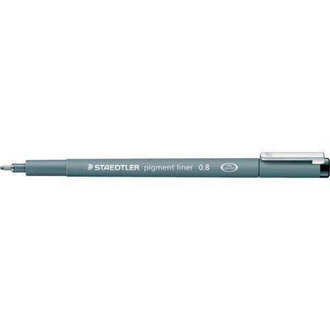 STAEDTLER pigment liner 308 - Penna a punta sottile - nero - inchiostro pigment…