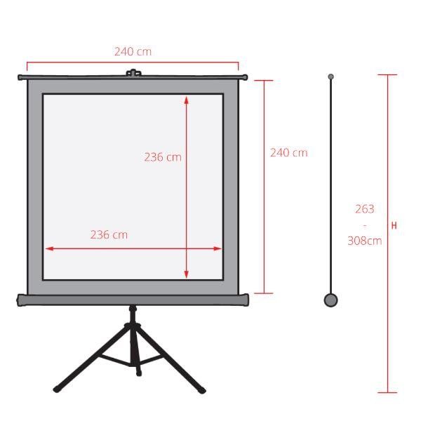 Sopar telo videoproiettore- New Junior 240x240