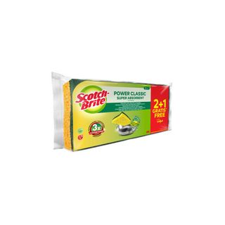 Spugna in fibra verde vegetale Scotch-Brite® Power Classic conf. 2+1 OMAGGIO 20…