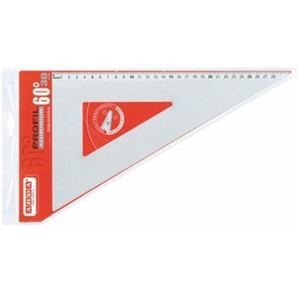 Squadra linea Profil - alluminio - 60gradi - 35cm - Arda