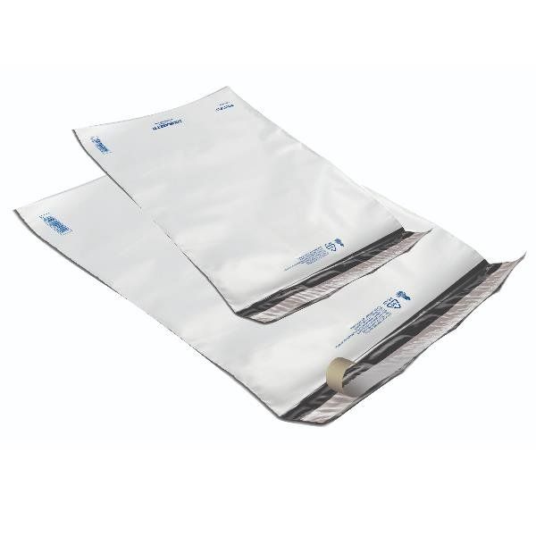 Sacchetto Polyself - per corrieri - C4 - 27 x 35 cm - PE - bianco/grigio - Blas…