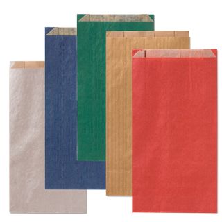 Sacchetto a soffietto - 14 x 28+5 cm - colori scuri assortiti - Rex Sadoch - co…