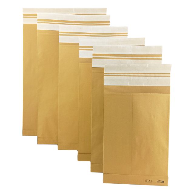 Sacchetto e-commerce E-Double - 31 x 48 cm - avana - Bong Packaging - conf. 250…