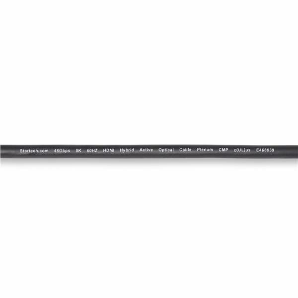 StarTech.com 100ft (30.4m) HDMI 2.1 Hybrid Active Optical Cable (AOC), CMP, Ple…