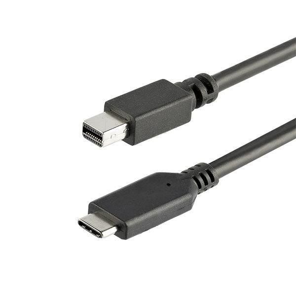 StarTech.com 1m / 3.3ft USB-C to Mini DisplayPort Cable - 4K 60Hz - Black - USB…